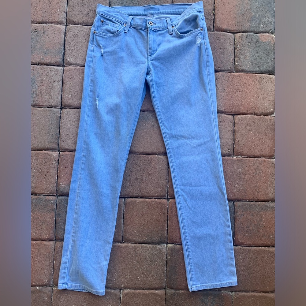 Clean Girl Aesthetic Streetwear Straight Leg Light Wash James Jeans